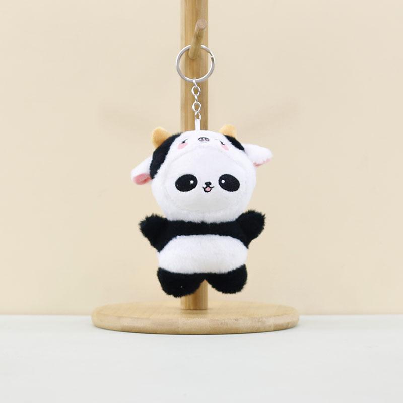 Soft Cuddly And Plush Panda Keychain Colorful Stuffed Animal Doll Accessories For