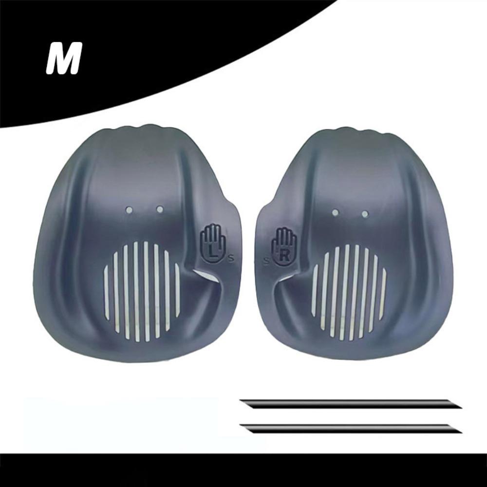 1Pair Ergonomic Swimming Hand Paddles With Adjustable Straps Diving Gloves Swimming Accessories