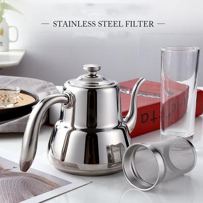 1.5L/2.0L Stainless Steel Teapot Restaurant Household Tea Infuser With Tea Strainer Kettle For Induction Cooker Flower Tea Pot