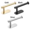 Modern No Drilling Stainless Steel Wall Mount Bathroom Accessories Toilet Roll Holder Toilet Paper Holder Storage Rack