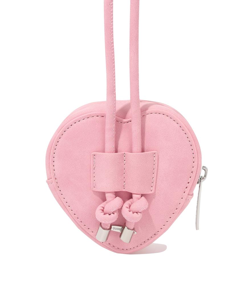 Covernat Woman Clover Heart Lucky Mini Crossbody Bag Pink