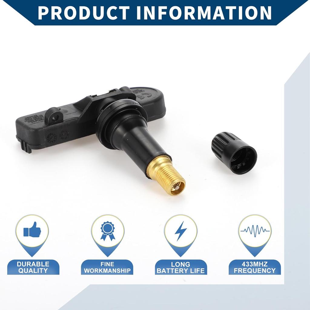 No.68293199AA Tire Pressure Sensor for Ram 1500 2019-2024 Tire Pressure Monitoring Sensor 4 Pcs