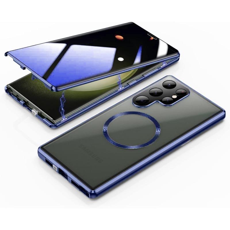 Suitable for Samsung S25U Magneto S24ultra Magsafe Mobile Phone Case Metal Glass Guard Clasp