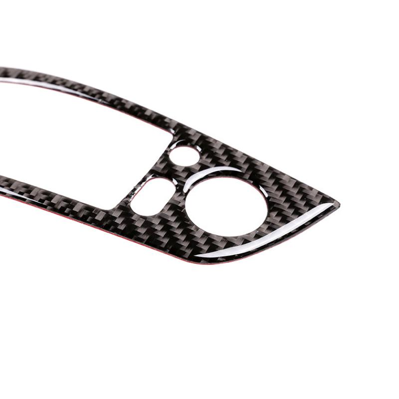 4pcs Carbon Fiber Door Window Switch Panel Cover Trim for BMW 3 Series E90 320i 325i 2005 2006 2007 2008 2009 2010 2011
