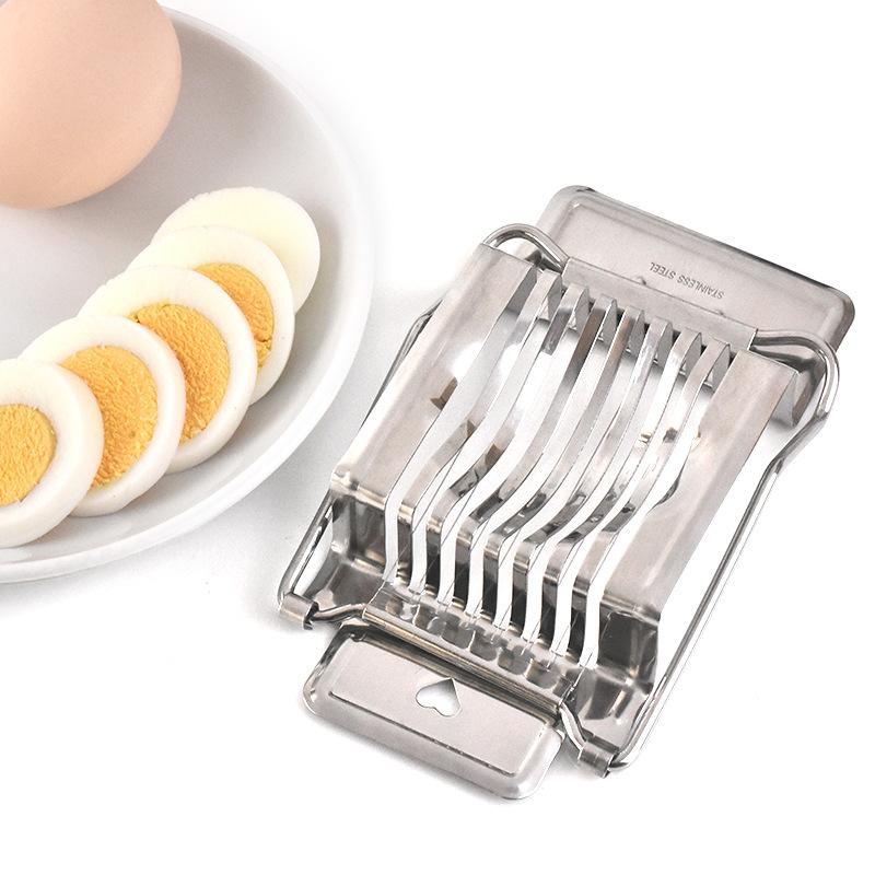 Egg Slicer Cutter Hard Boiled Eggs Multipurpose Egg Cutter Mini Manual Egg Slicer Egg Ham Mushroom Strawberry Soft Fruit