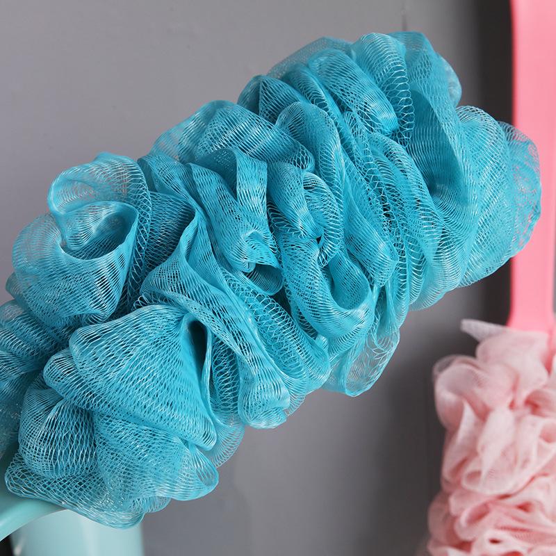 Large Long Handle Bath Rub Bath Bath Ball Flower, Bathroom Bath Brush Bath Rub Bath Brush Bath Rub Back with Lanyard