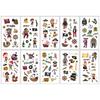 10 Sheets/Pack Kids Cartoon Fake Tattoo Stickers for Children Creative Water Transfer Printing DIY Temporary Tattoo