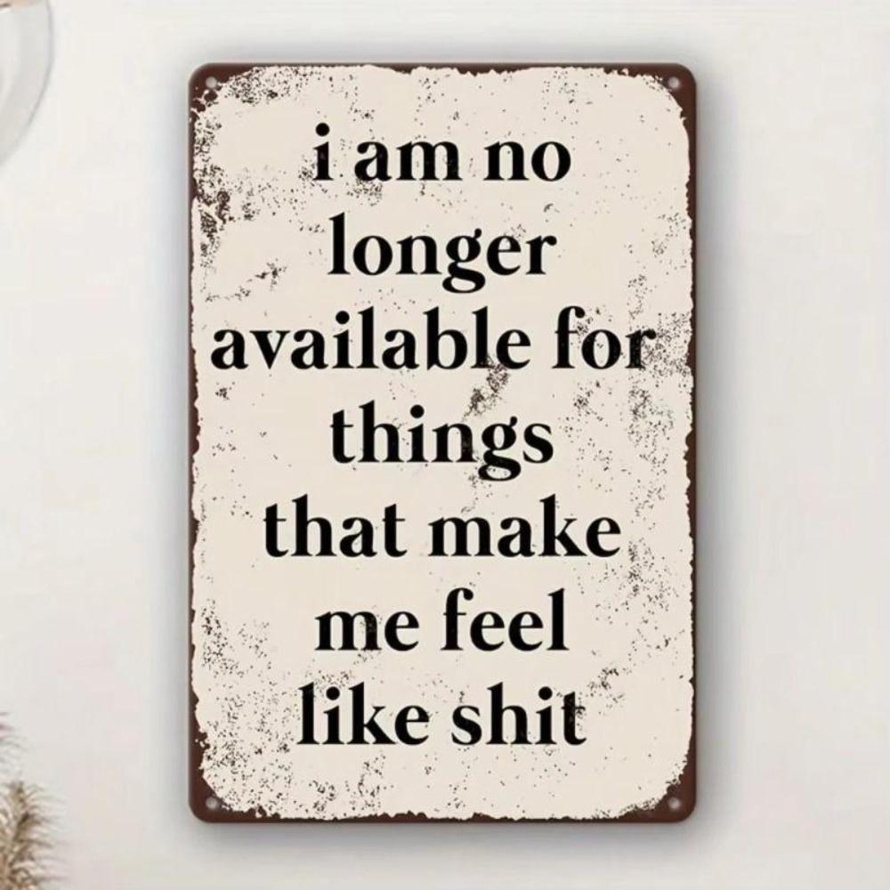 Retro Tin Metal Signs Decor Wall Art Vintage Plaque For Home Office Garage