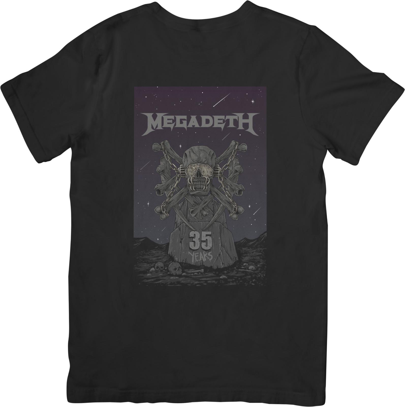 

Megadeath 2 Music Unisex Fit for Men Women Quality Cotton T-Shirt Black XXXXL
