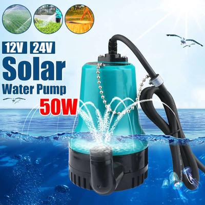 50W 4500L/H 5m DC 12V/24V Güneş Enerjili Su Pompası fırçasız motor Su Sirkülasyon Dalgıç Pompa Sulama Çeşmesi Balık Gölet