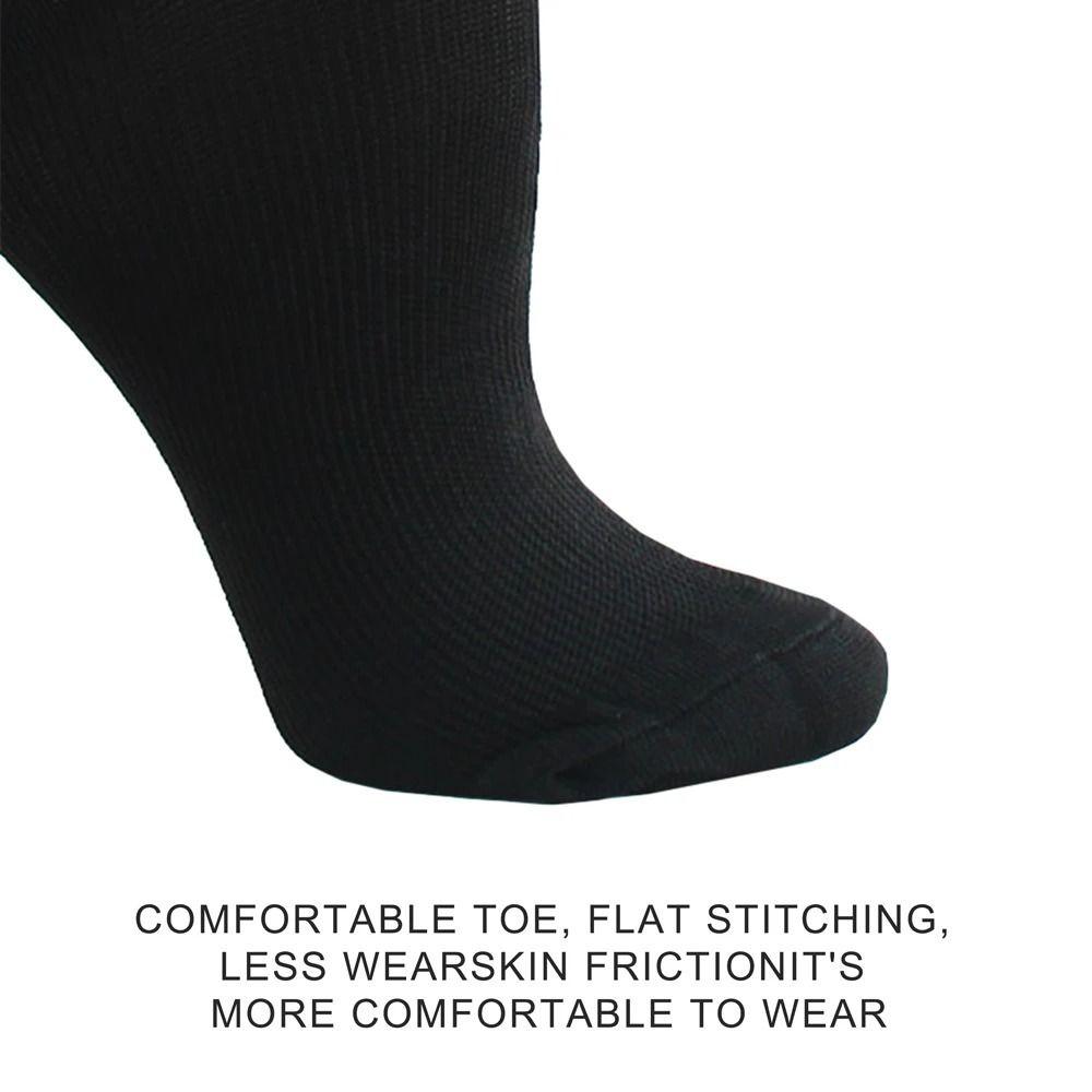 Stretchy Compression Socks Solid Color Leg Support Knee Sock Fashion Pain Relief  Women Men
