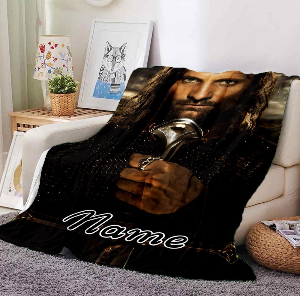 Custom Name Journey Courage Flannel Blanket Throw Blanket Soft Warm Sofa Bed home Decor Unique Gift