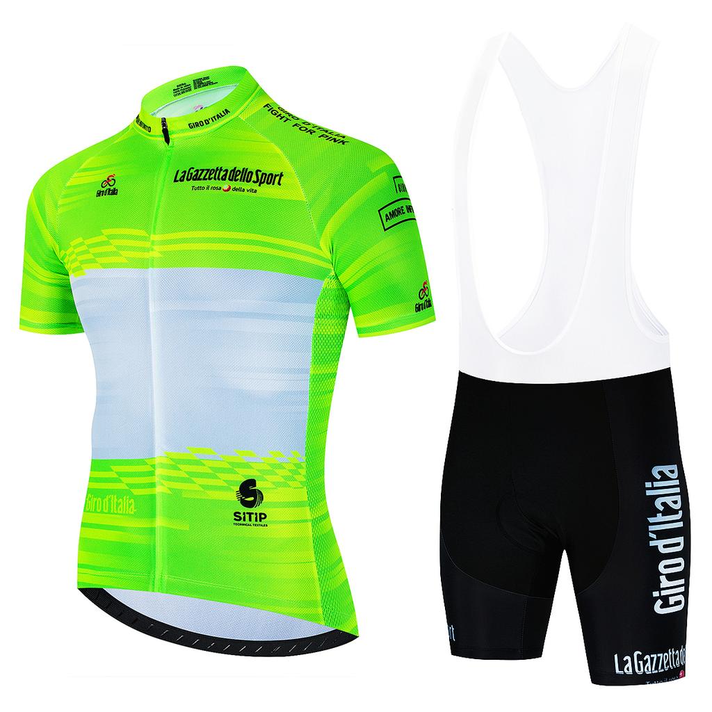 Summer Tour De Italy Team Sports Set Sportswear Jersey Men's Cycling Blouse Mtb Outfit 2023 Uniform Bib Shorts Clothing