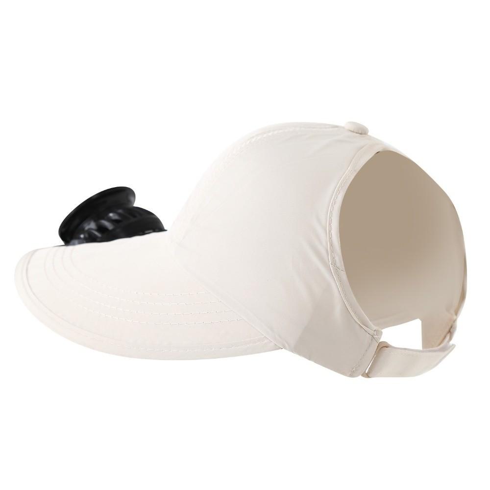 Dobíjecí solární klobouk s ventilátorem Jednobarevný klobouk proti slunci pro 3,7V 600mAh Dovolená u moře