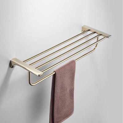 60cm Stainless Steel Bathroom Towel Rack with Shelf
