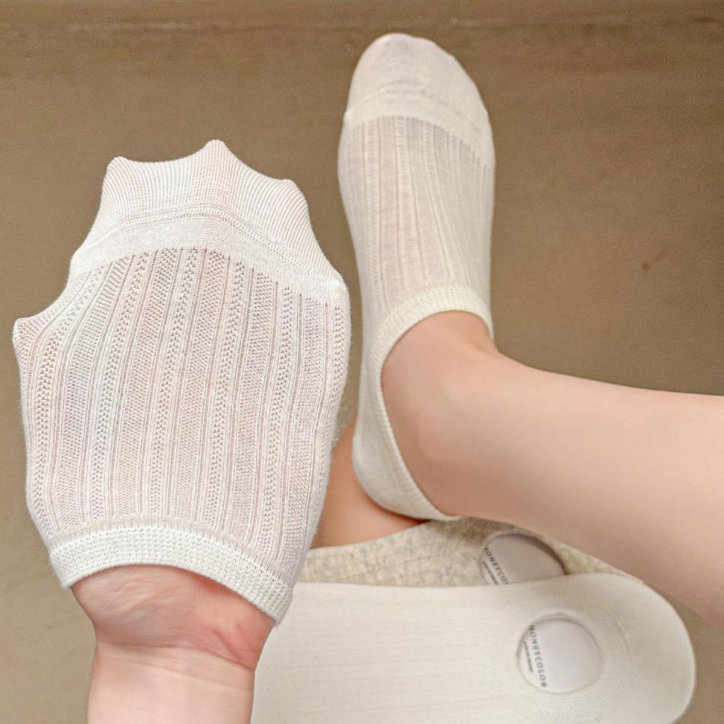 Boat Socks Are Non-Slip And Do Not Fall Off, And Summer Anti-Odor Mesh Invisible Socks Are Thin And Solid Color Shallow Socks