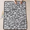 Cross-stitch DIY Fun Graffiti Blanket – Hand-painted Coloring Gift Blanket