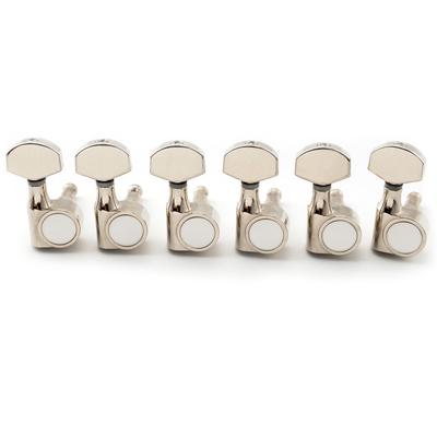 Musiclily Pro Gitar for SQ Elektriske Gitarer 6-delt Enkeltpinne Stemmeskruer, Firkantet, Nikkel, Strat/Telecaster