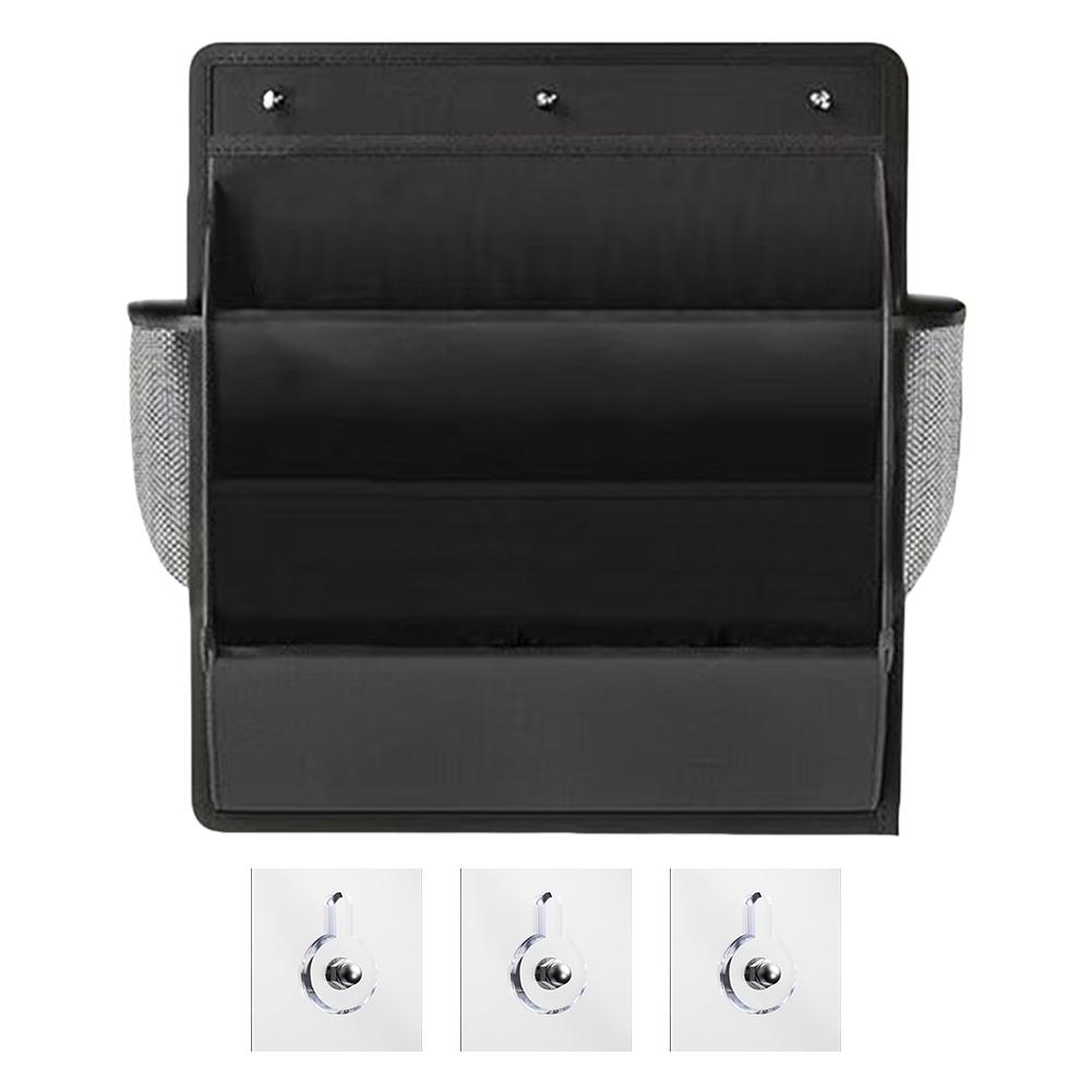 Sticky Back Shoe Organizer with Deep Pockets Wardrobe Door Rack Hanging Closet Storage Bag for Hat Toiletry RV Accessories