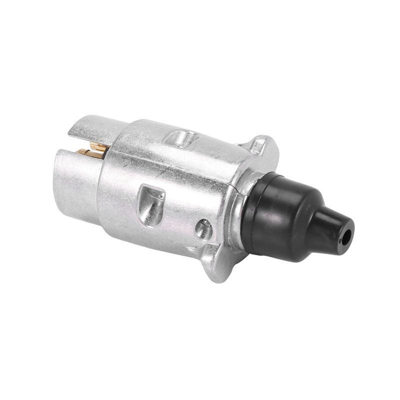 Stablize 4X 7-Pin Trailer Plug Round Pin 7-Pole Wiring Connector 12V Towbar Towing Caravan Truck Plug N Type Trailer End