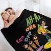 EEP OPP ORK AH-AH Throw Blanket Sofas Bed linens anime Bed Fashionable Blankets