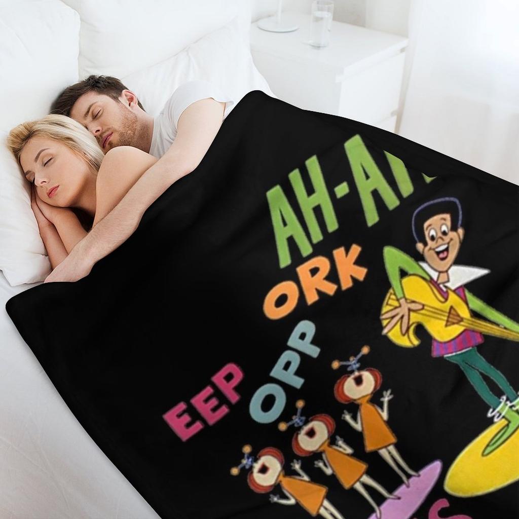 EEP OPP ORK AH-AH Throw Blanket Sofas Bed linens anime Bed Fashionable Blankets