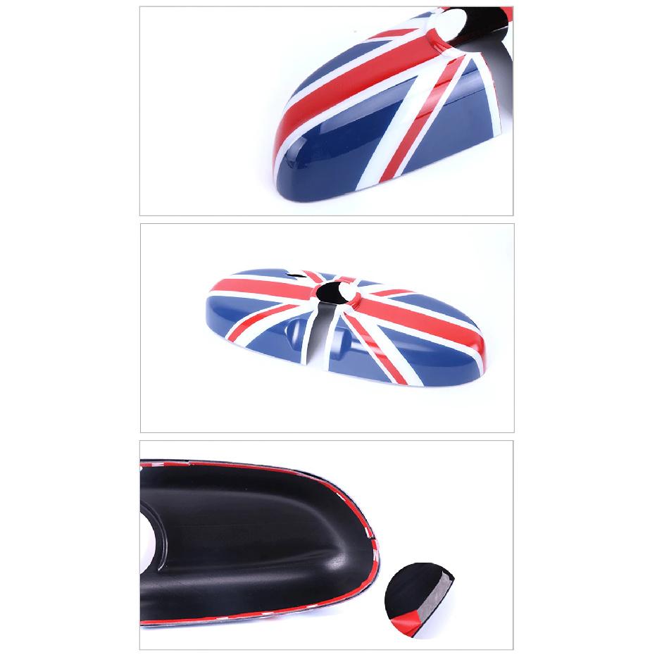 For MINI Cooper JCW S One+ R55 R56 R57 R59 R60 R61 Countryman Car Rear View Mirror Case Cover Sticker Decor Auto Accessories