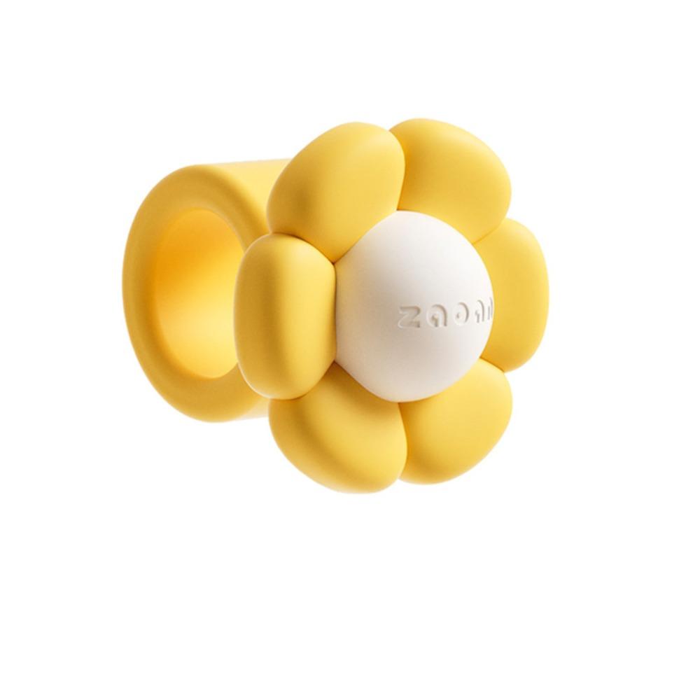 

Silicone Door Handle Stopper Cartoon Flower Anti-Collision Door Handle Buffer Mute Door Handle Anti-collision Ring жовтий
