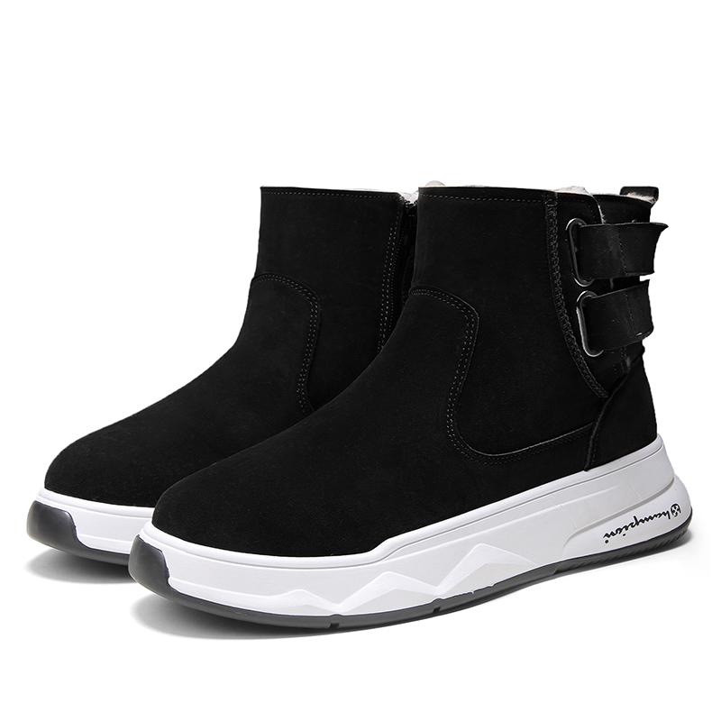 

Новые мужские зимние хлопковые удобные модные ветрозащитные мужские ботинки модные. Они разработаны для защиты от скольжения и ходьбы по снегу. 45 чёрный