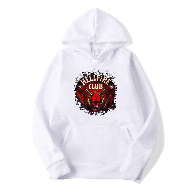 2025 Kids' Stranger Things Hellfire Club Fleece Hoodie for Autumn/Winter