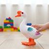 Cute Design Jumping Goose Toy Plastic Material Simulation Animal Toy Bounce Goose  Toy  Kids Play
