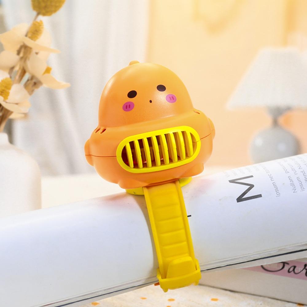 

3 Speeds Capybara Electric Fan Summer Watch Small Fan Creative Portable Cute Watch Fan Student Style 12