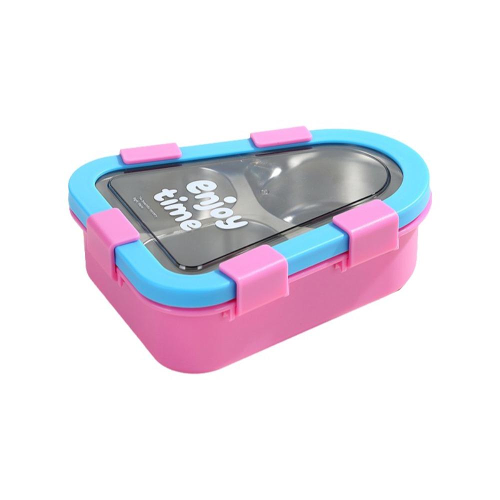 Sealed Insulated Lunch Container Portable Divided Lunch Plate Stainless Steel Lunch Box Workers Blue 3 Grid