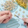 100pcs White Flower Pendant Mini Floral Chrysanthemum Pendant Enamel Alloy Daisy Pendant for Jewelry Making Bracelet Necklace