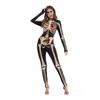 Versatile Women Halloween Scary Skull Skeleton Jumpsuit For Cosplay