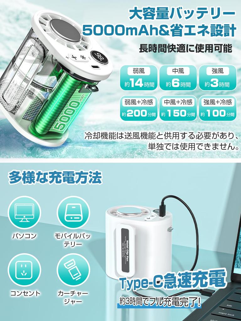 Rechargeable Belt Handheld Cooling Portable 5000mAh 100 Speed LED Neck Ideal for Outdoor Fireworks and Heatstroke Prevention 4-in-1 Fan, Fan, Plate,