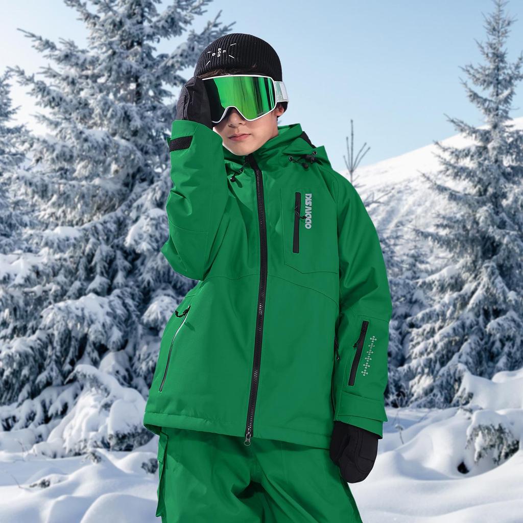 Children's Waterproof & Windproof Ski Suit - Warm, Thick Jacket for Boys and Girls E18