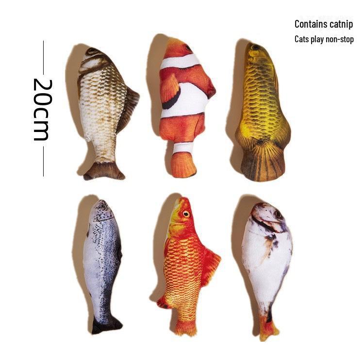 New Catnip Plush Toy: Cat Grass-Infused, Bite & Scratch Resistant, Self-Entertaining Doll for Cats