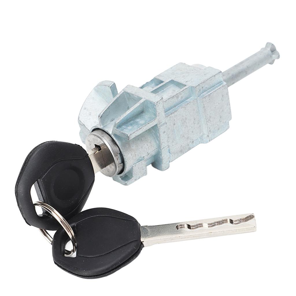 Front Left Door Lock Cylinder Barrel Assembly with Keys Zine Alloy for E46 325i 330i 330xi 2001‑2006