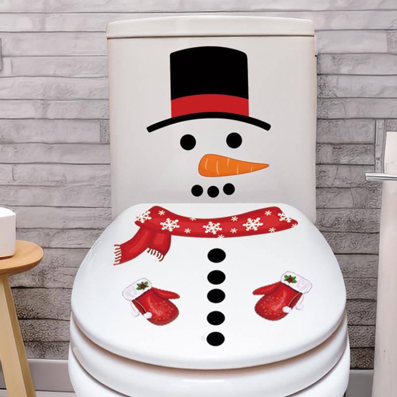 Self-Adhesive Snowman Wall & Window Sticker for Christmas Decoration