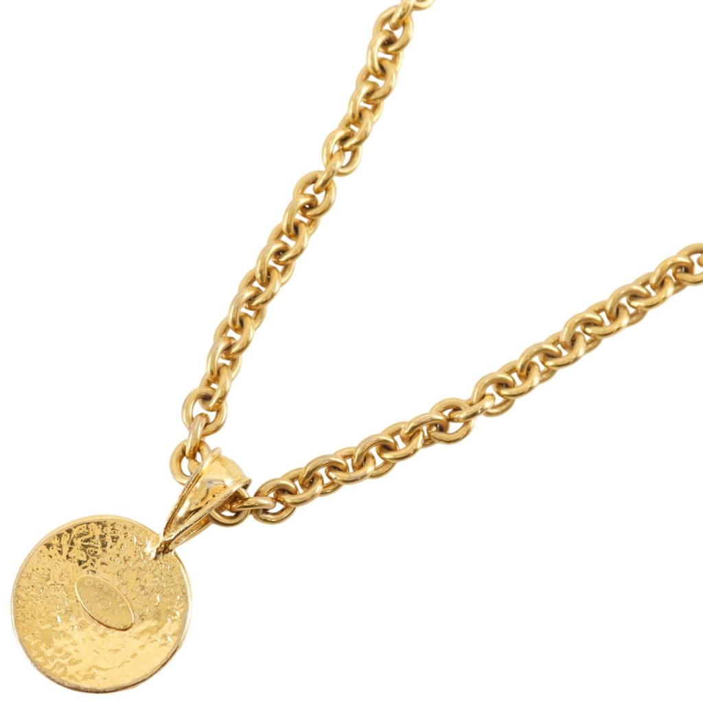 CHANEL COCO Mark Necklace vintage Plated Gold 73.7g Women Used