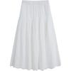 X Blue And White Porcelain Capsule Collection Cotton Embroidered Long Umbrella Skirt Casual Long Skirt Women Skirts 2SK622001