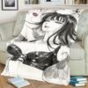 "ONE PIECE" Themed Flannel Blanket Warm Cozy for Home Bedrooms, Sofas, Beds, Chairs, Picnics, Travel