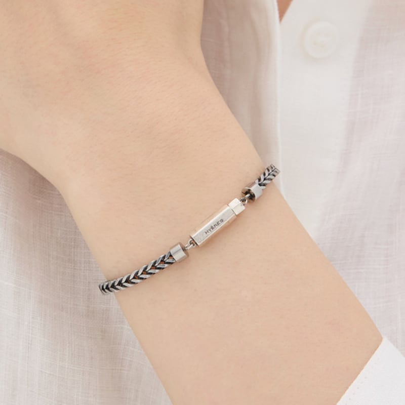 

hyeres-lor H Edition (W) Curve Box Antique Chain Bracelet Matte HL6B46635WS 19 cm