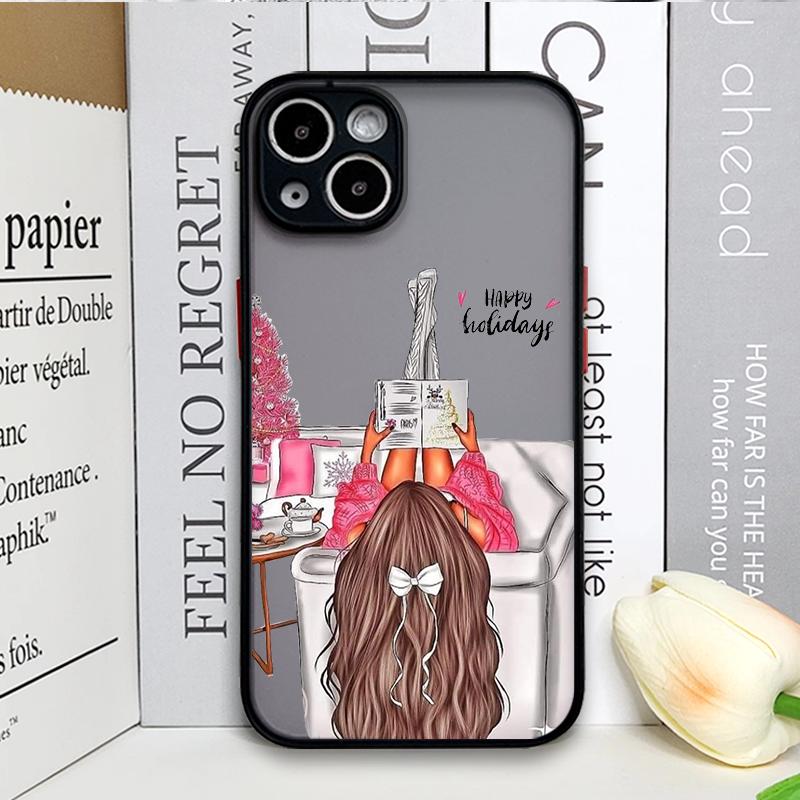 Fashion City Girl Phone Case for Samsung Galaxy A36 A56 A55 A54 A53 A52 A51 A50 A15 A14 5G Beautiful Women Shockproof Hard Cover