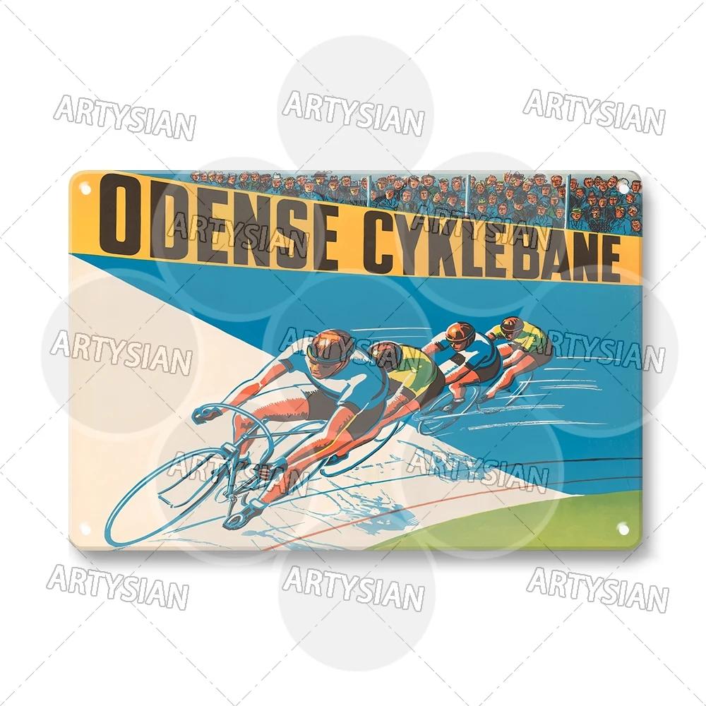 Tour de France Metal Sign Cycle Bicycle Racing Plaque Course de la Paix Championnat du monde Tour of Peace Vel’ d’Hiv Alcyon