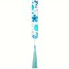 10Pcs/Set Transparent Floral Acrylic Bookmark With Tassels Reading Book Clip  Study/Library