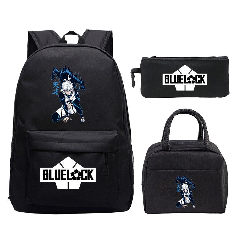 Blue Prison Periphery Animation Backpack Set Campus Trend Primary And Secondary School Student Schoolbag no specification