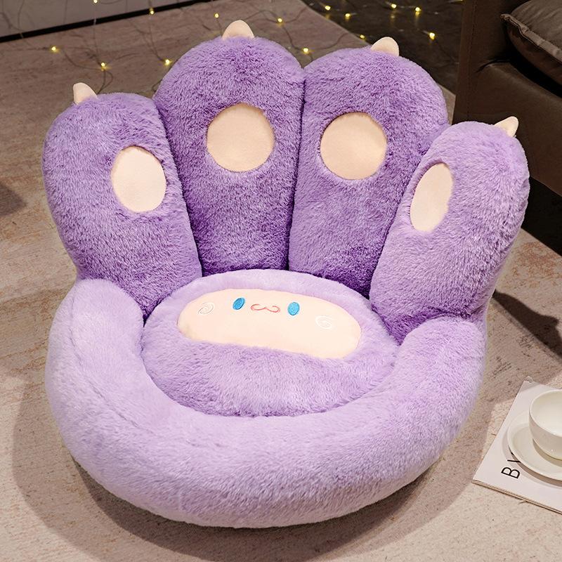 Thick Warm Floor Sofa Cushions PuTuan Cushion Floor Lazy Sofa Household Plush Tatami Waist Cushions Seat Cushion Cat Paw Shape