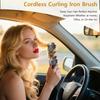 3 Temperature Negative Ion Straighten Brush Cordless Hair Flat Iron Hair Styling Comb  Home Use